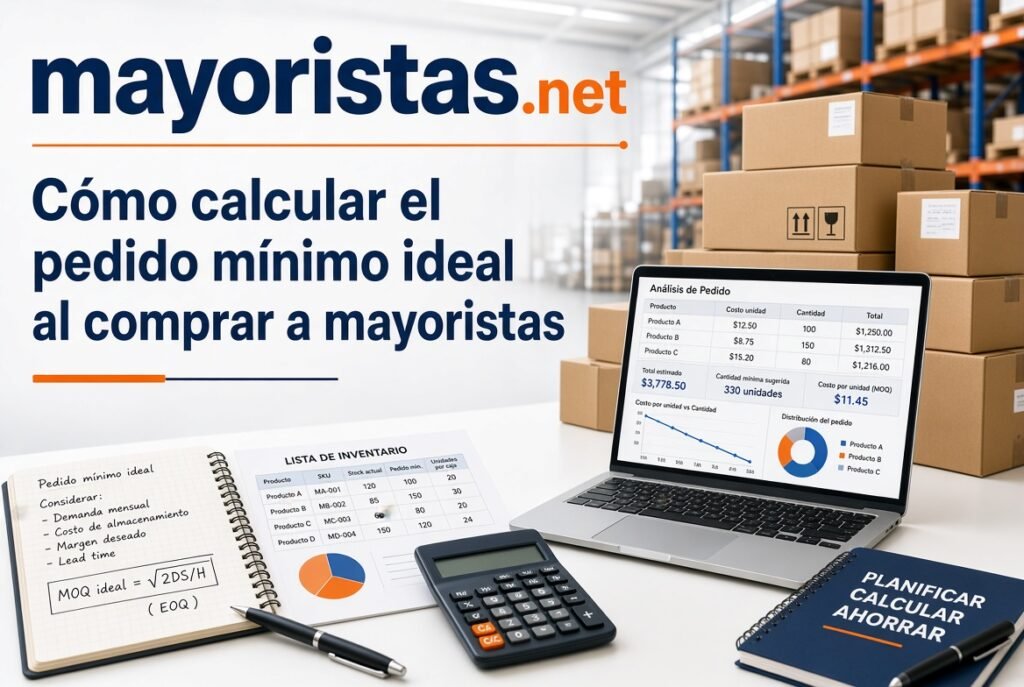 Cómo calcular el pedido mínimo ideal al comprar a mayoristas