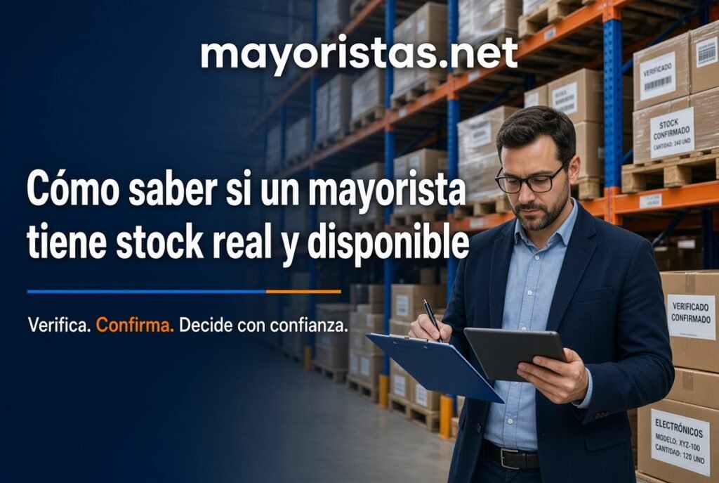 Cómo saber si un mayorista tiene stock real y disponible