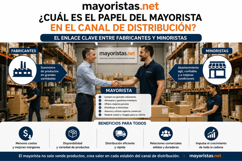 Cuál es el papel del mayorista en el canal de distribución