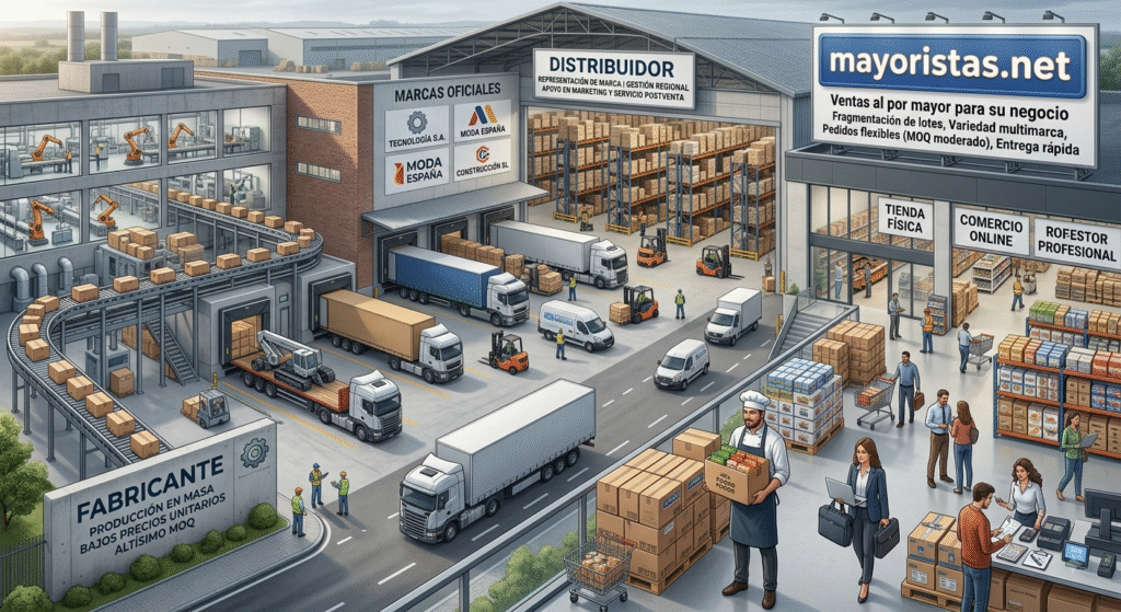 Diferencias Entre Mayorista, Distribuidor y Fabricante