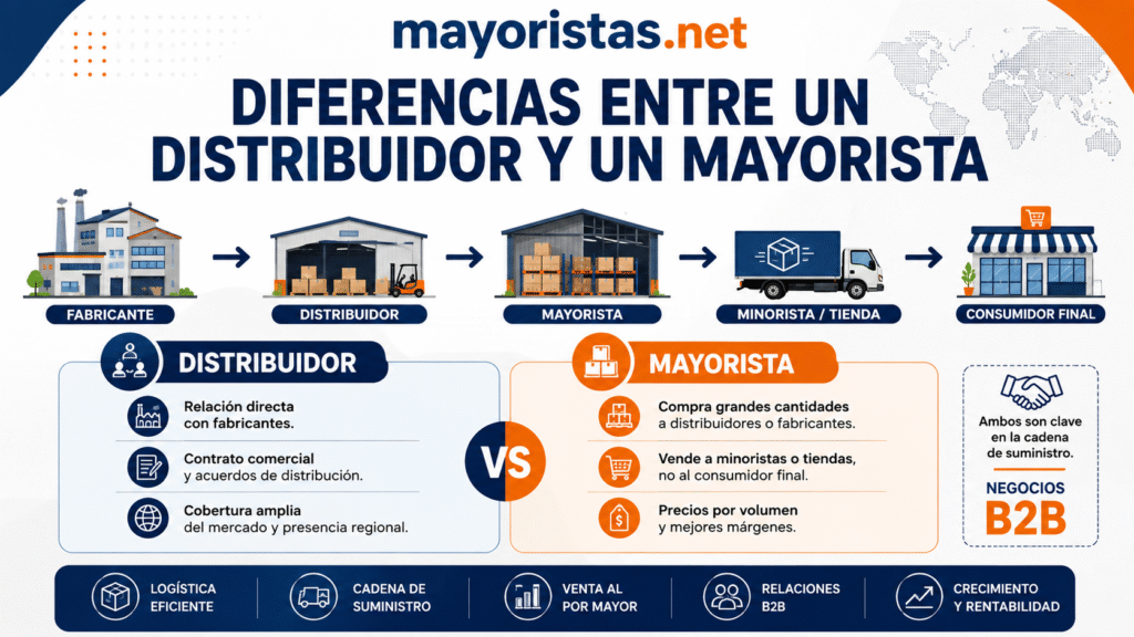 Cuáles son los tres tipos de mayoristas