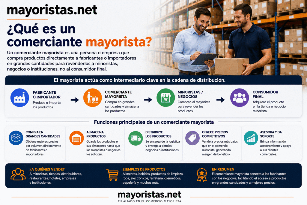 ¿Qué es un comerciante mayorista